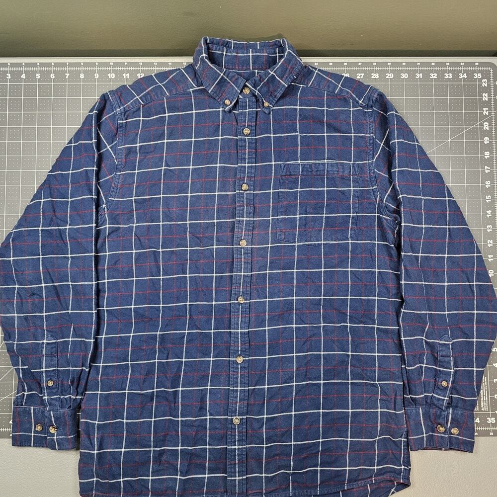 Mountain Khakis Downtown Flannel Shirt Medium Plaid Preppy Outdoors Workwear